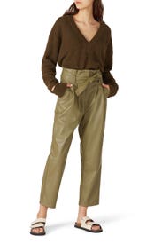 Alpaca V Neck Sweater by Tibi