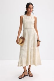 Sleeveless High Neck Midi Dress by Ted Baker London