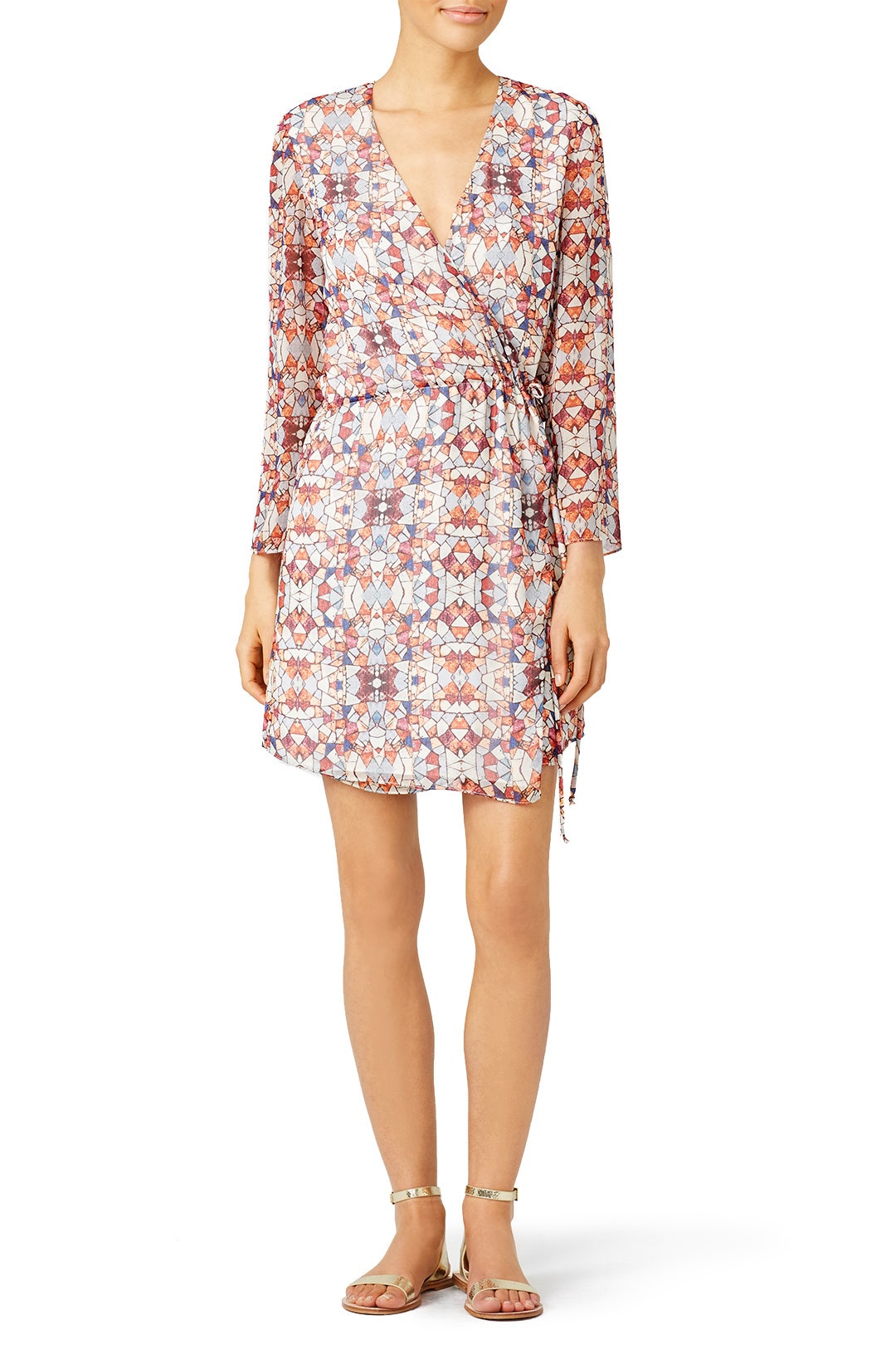 Stained Glass Wrap Dress by Waverly Grey 0