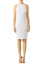 Light Ivory Halter Sheath by Badgley Mischka