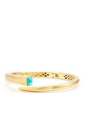 Gold Stone Tusk Cuff by Melanie Auld
