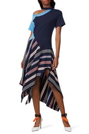 Deconstructed Jersey Tee Dress by Monse