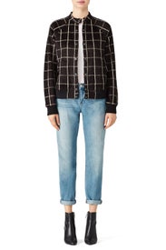 Check Bomber Jacket by Michael Stars