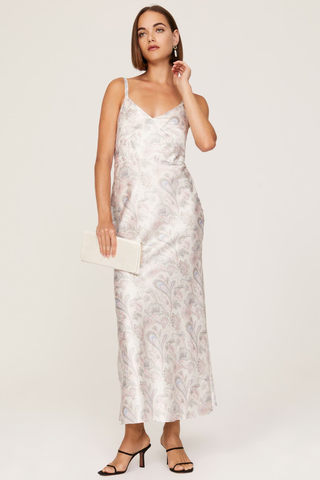 rent the runway silver dress Silver Embroidered Gown