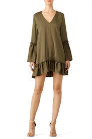 Green Banjo Dress by The Fifth Label