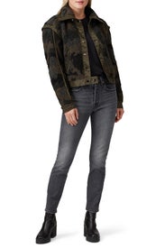 Faux Sherpa Anita Jacket by Veronica Beard