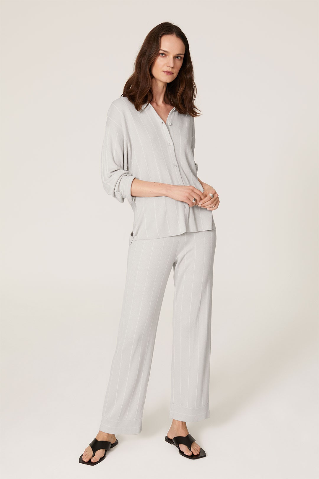 Grey Unstructured Button Down by Club Monaco 0