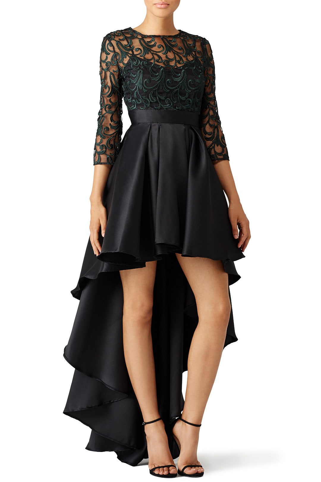 Green Ivy Lace Gown by Christian Pellizzari 0