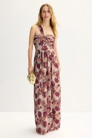 Idalia Floral Gown Peach by Dress The Population
