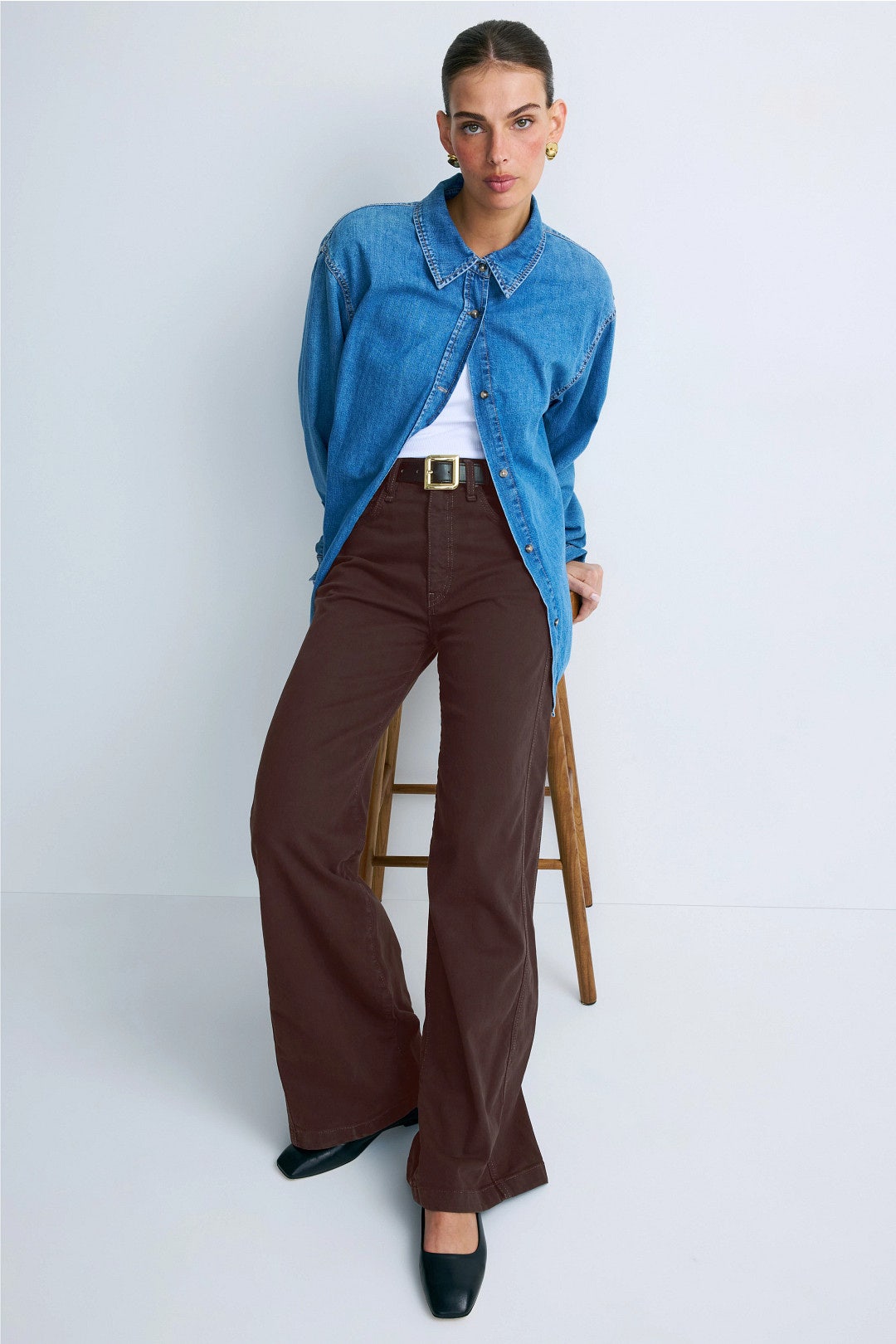 James High Rise Wide Leg Jeans by Hudson 0