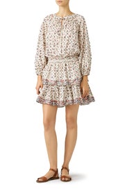 Cream Popover Dress by LoveShackFancy