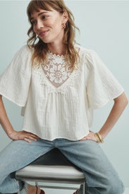 Lace Neck Top by Sea NY x RTR
