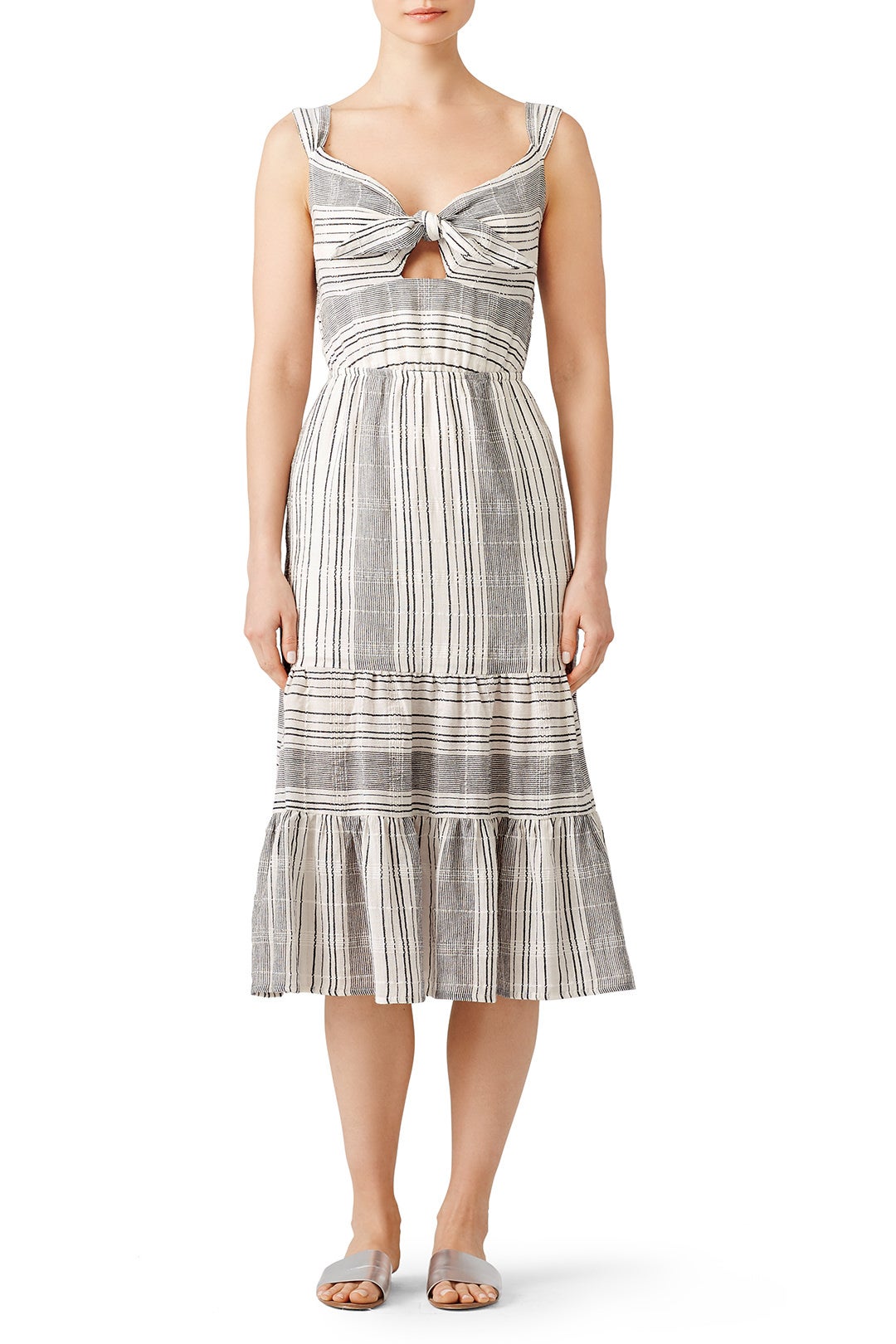 Woven Tie Front Dress by Slate & Willow 0