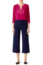 Berry Upbeat Top by Trina Turk