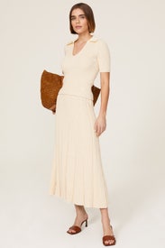 Ribbed Knit Skirt by Tory Burch