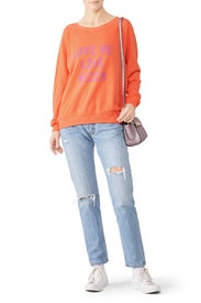 Love Me Like Pizza Sweatshirt by Wildfox