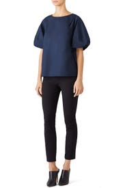 Navy Zanna Top by Amanda Uprichard