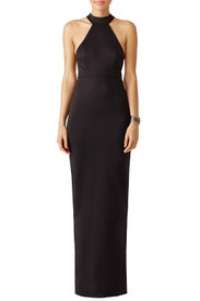 Black Izzo Gown by AQ/AQ