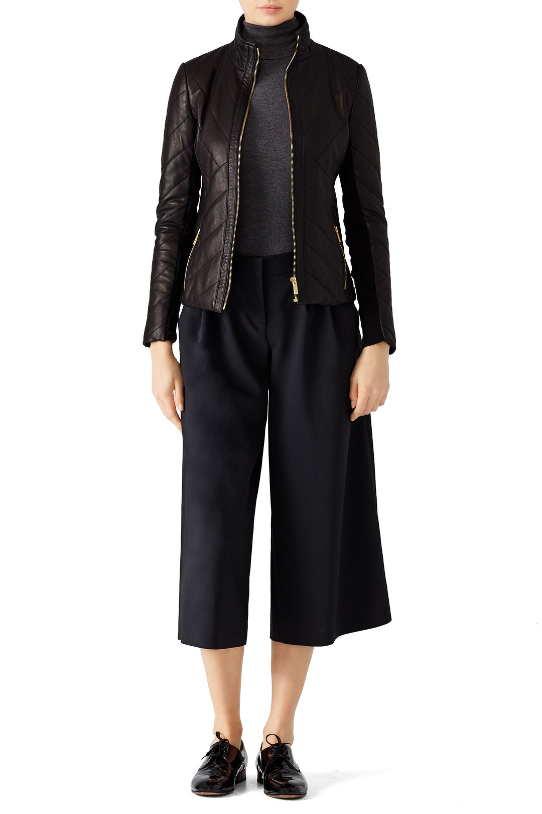 Eloise Leather Jacket by Badgley Mischka 0