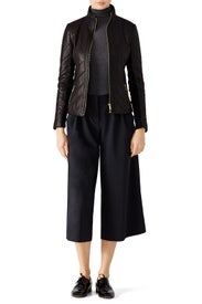 Eloise Leather Jacket by Badgley Mischka