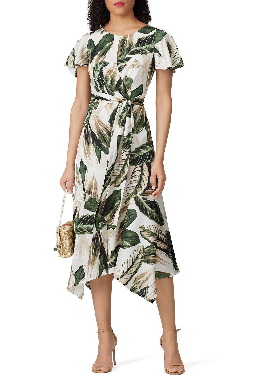 Palm Printed Tie Back Dress by Great Jones 0