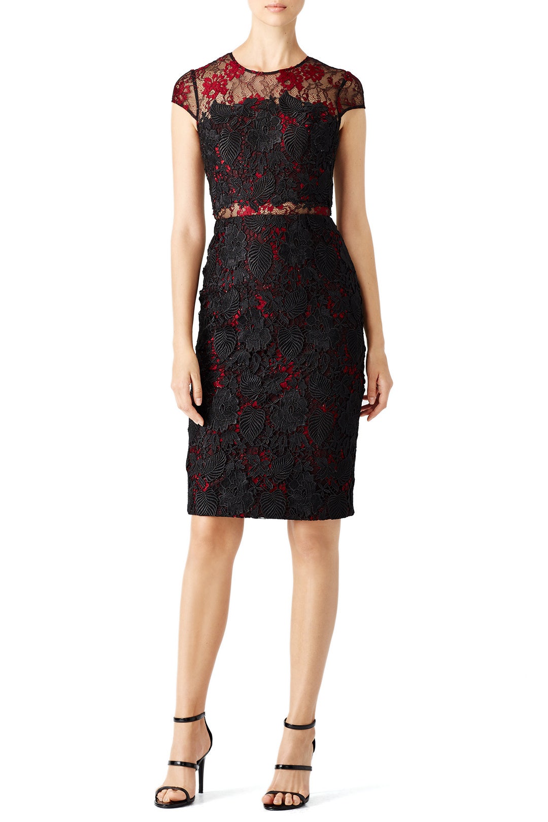 Royal Rose Sheath Dress by ML Monique Lhuillier 0