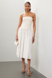 Melody Corset Combo Midi Dress by Toccin