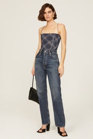 Plaid Corset Top by WEWOREWHAT