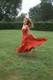 Cherry Drop Waist Midi Dress by AMUR