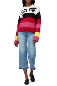 Multi Stripe Chunky Sweater by Derek Lam 10 Crosby