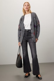 Floral Jacquard Sweater by Love, Whit by Whitney Port