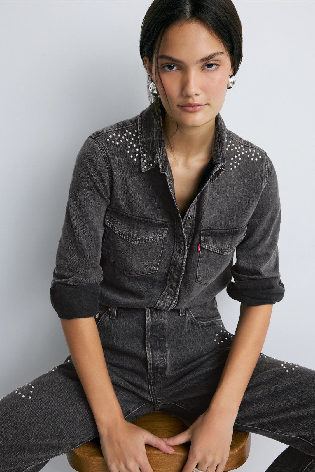 Studded Iconic Western Shirt by Levi's | Rent the Runway