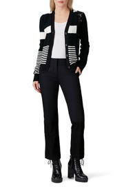 Cropped Lace Panel Pants by No. 21