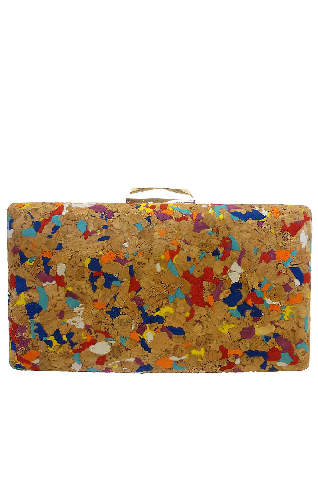 Rainbow Cork Minaudiere by Sondra Roberts
