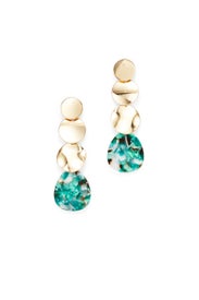 Oblong Circle Drop Earrings by Slate & Willow Accessories