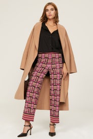 Cropped Plaid Pants by Toccin