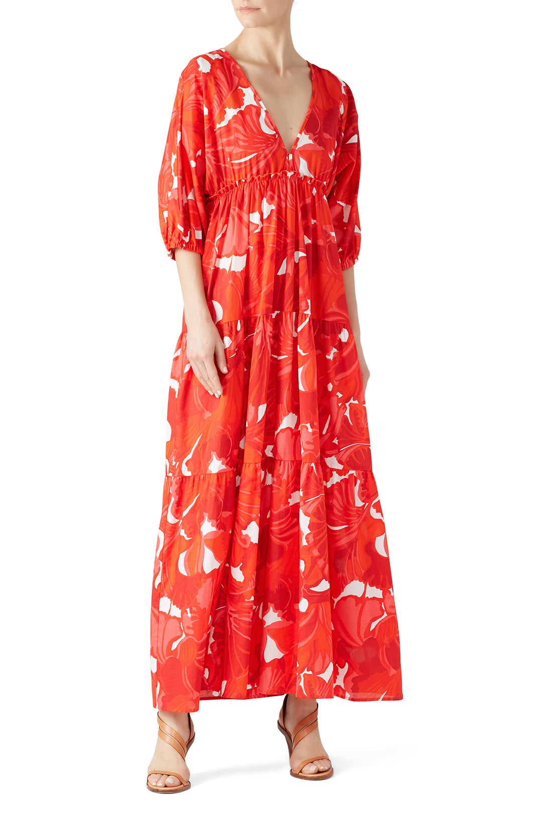 Arco Aris Flame Print Maxi by Trina Turk 0
