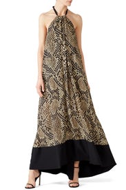 Snake Print Maxi by Christian Pellizzari