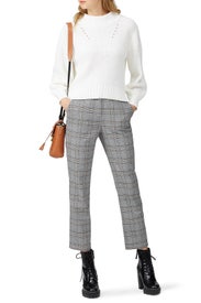 Pointelle Crew Neck Sweater by J.Crew