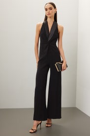 Black Tuxedo Jumpsuit by Lauren Ralph Lauren