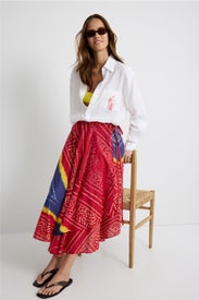 Midi Wrap Skirt by Polo Ralph Lauren