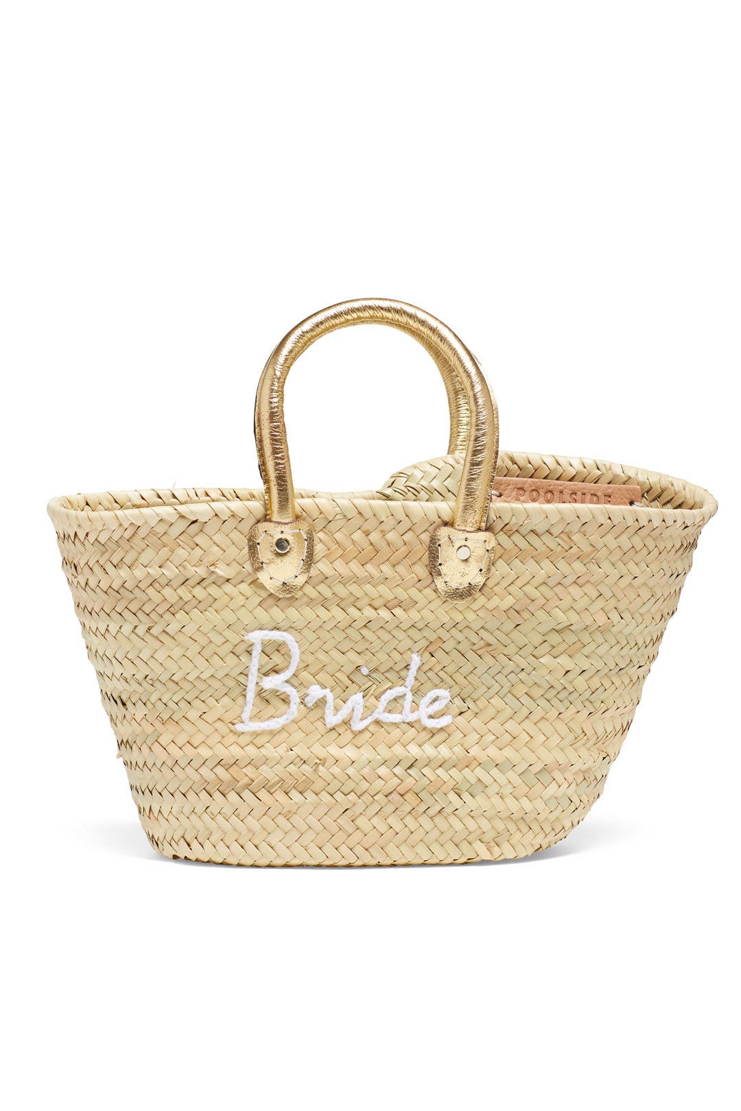 Palm Straw Medium Bride Tote by Poolside 0