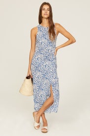 Cobalt Leopard Gabriella Dress by Rails