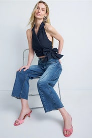Wrapped Up Halter Top by Rosie Assoulin