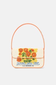 California Poppy Tommy Beaded Bag by Staud Accessories