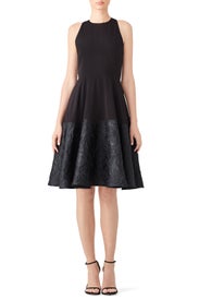 Black Sparkle Hem Dress by Slate & Willow