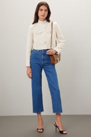 Off-White Tweed Jacket by Toccin