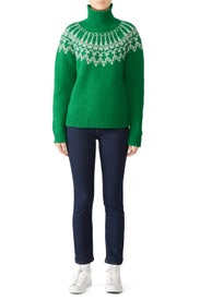Fair Isle Turtleneck Sweater by Tory Sport