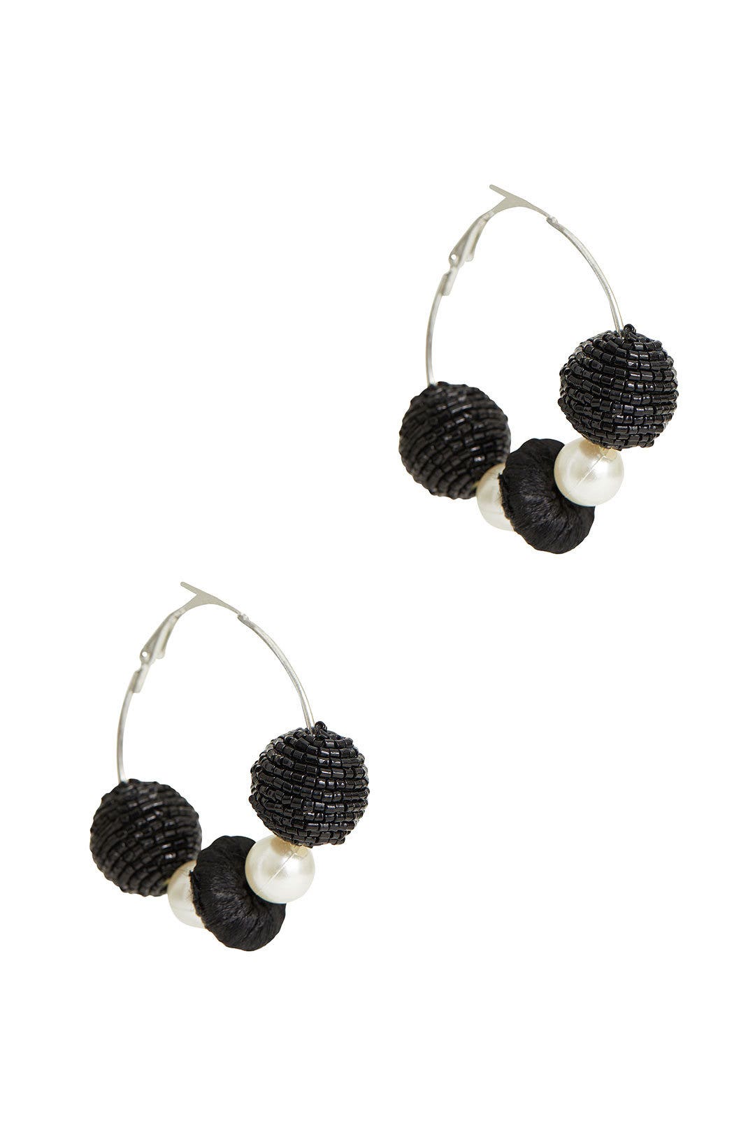Bead Pearl Hoops by Area Stars