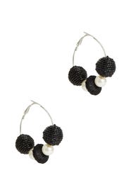 Bead Pearl Hoops by Area Stars